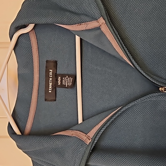 EUC Men's Kenneth Cole Pullover in Blue-Green Knit, Long Sleeve - Picture 2 of 5